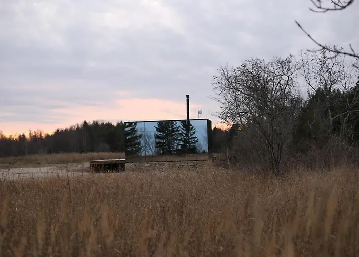 Seaside Getaway In Oeoed Mirror House With Sauna Vihterpalu